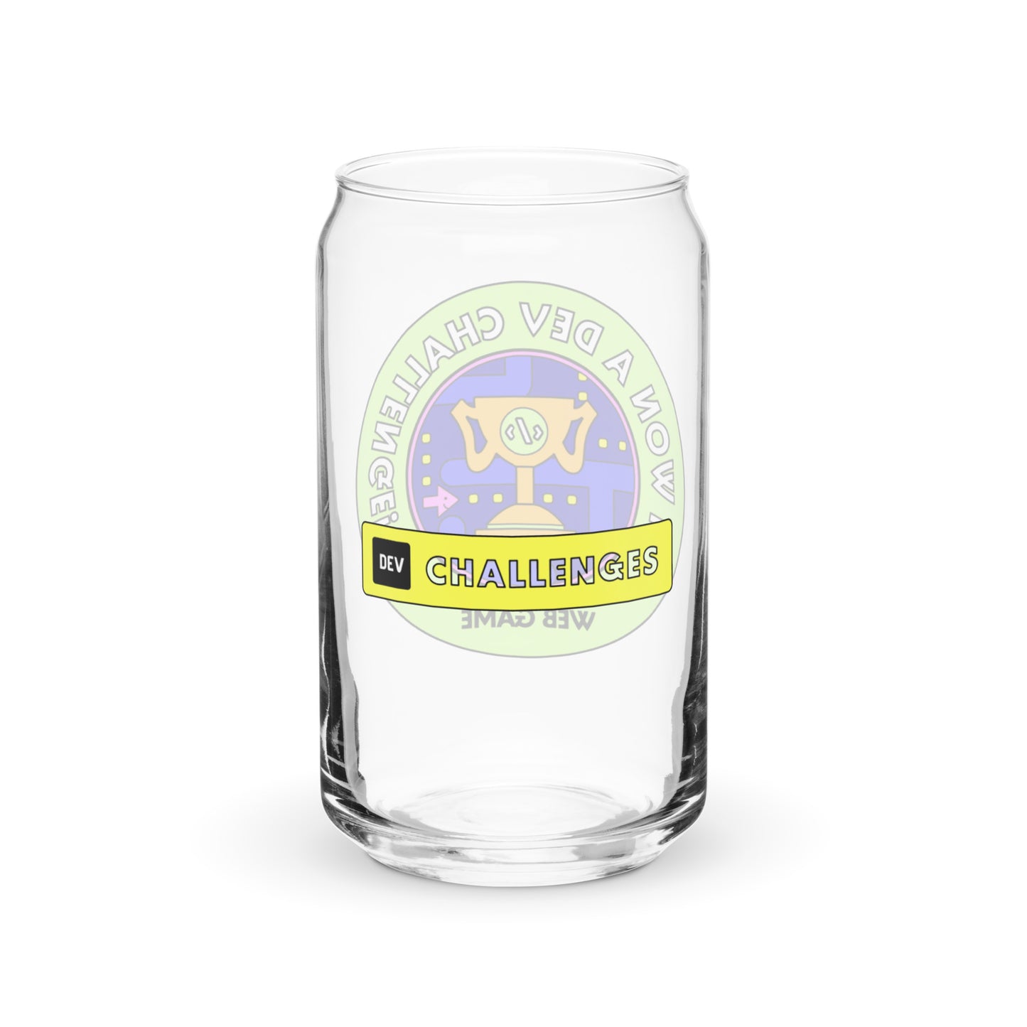 DEV Challenges Web Game Winner Drinking Glass