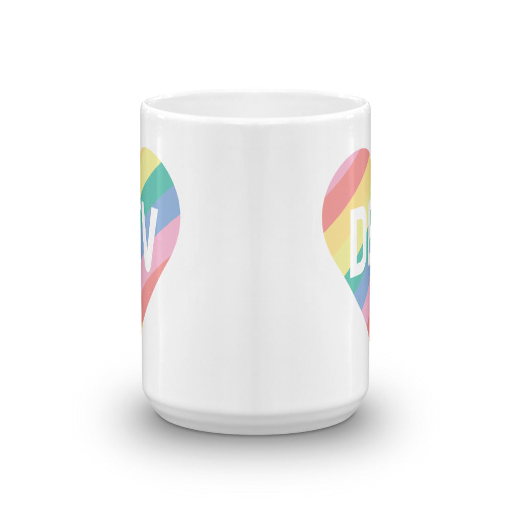 Rainbow Heart Mug