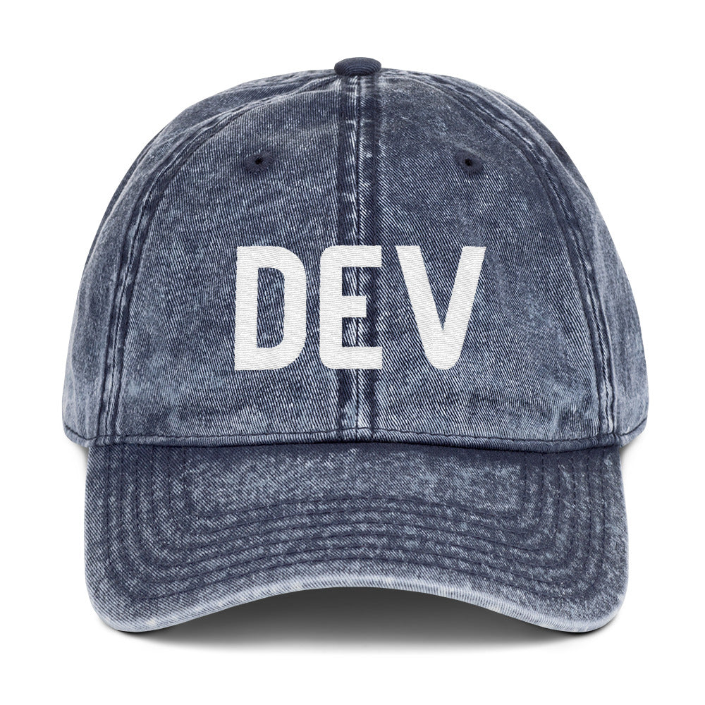 Vintage DEV Baseball Cap (Denim Blue)