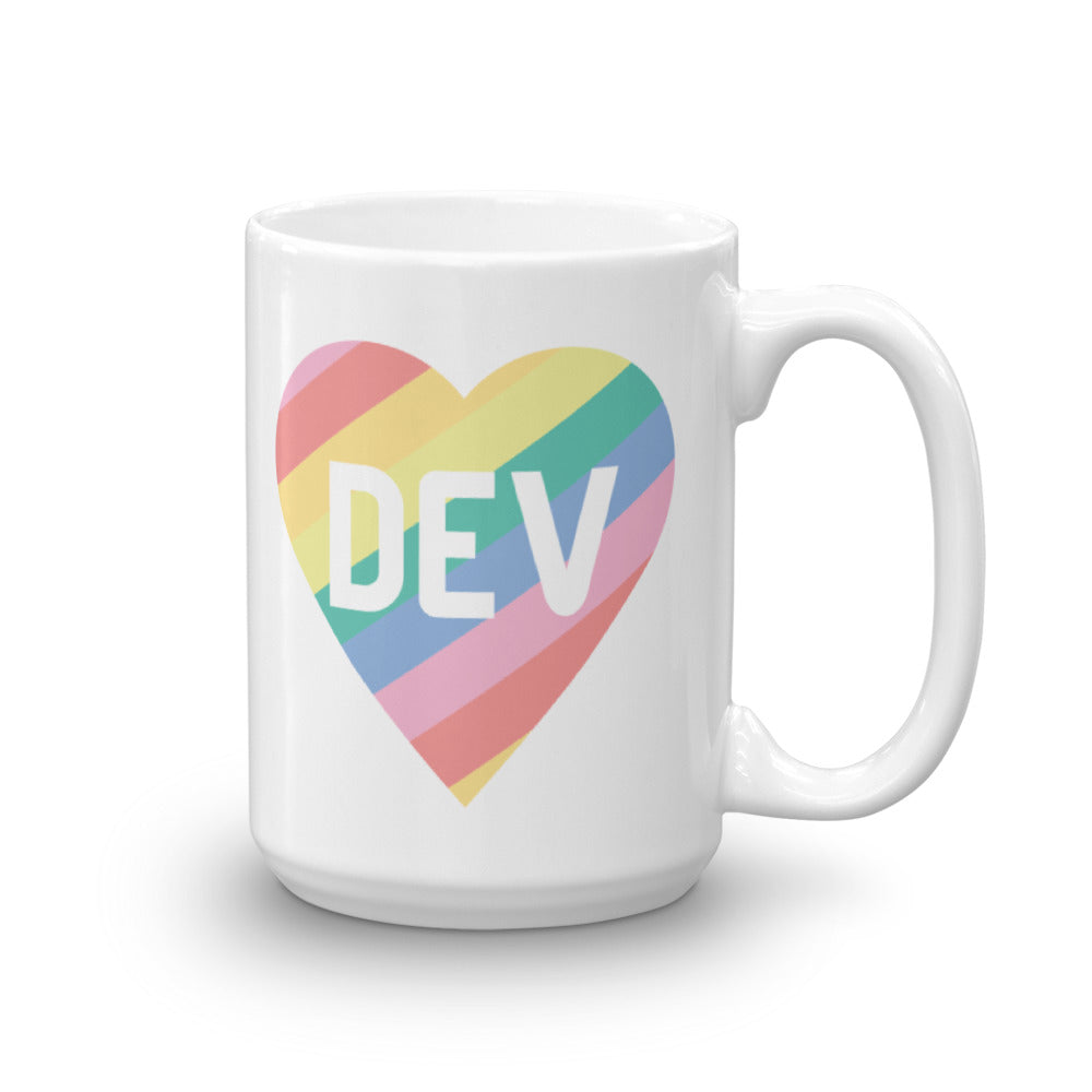 Rainbow Heart Mug