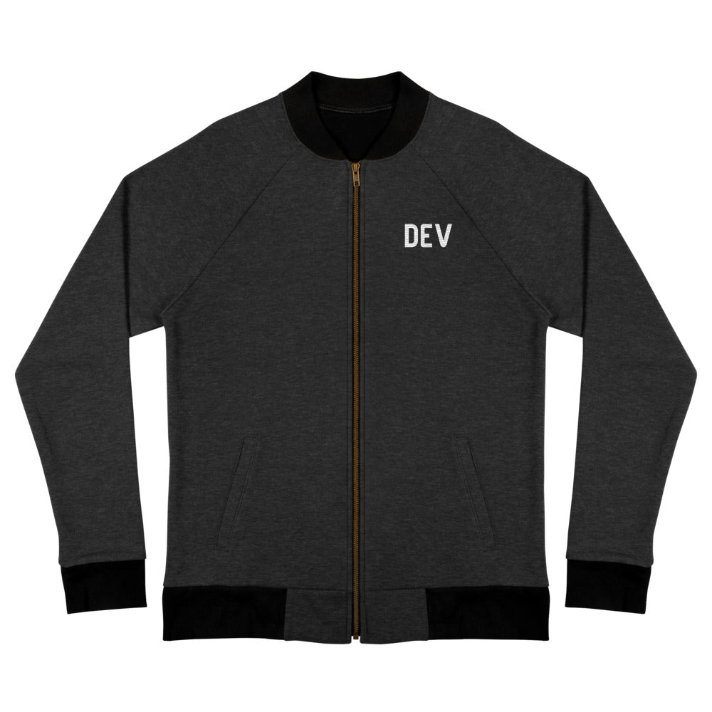 DEV Straight-Cut Bomber Jacket (Black)