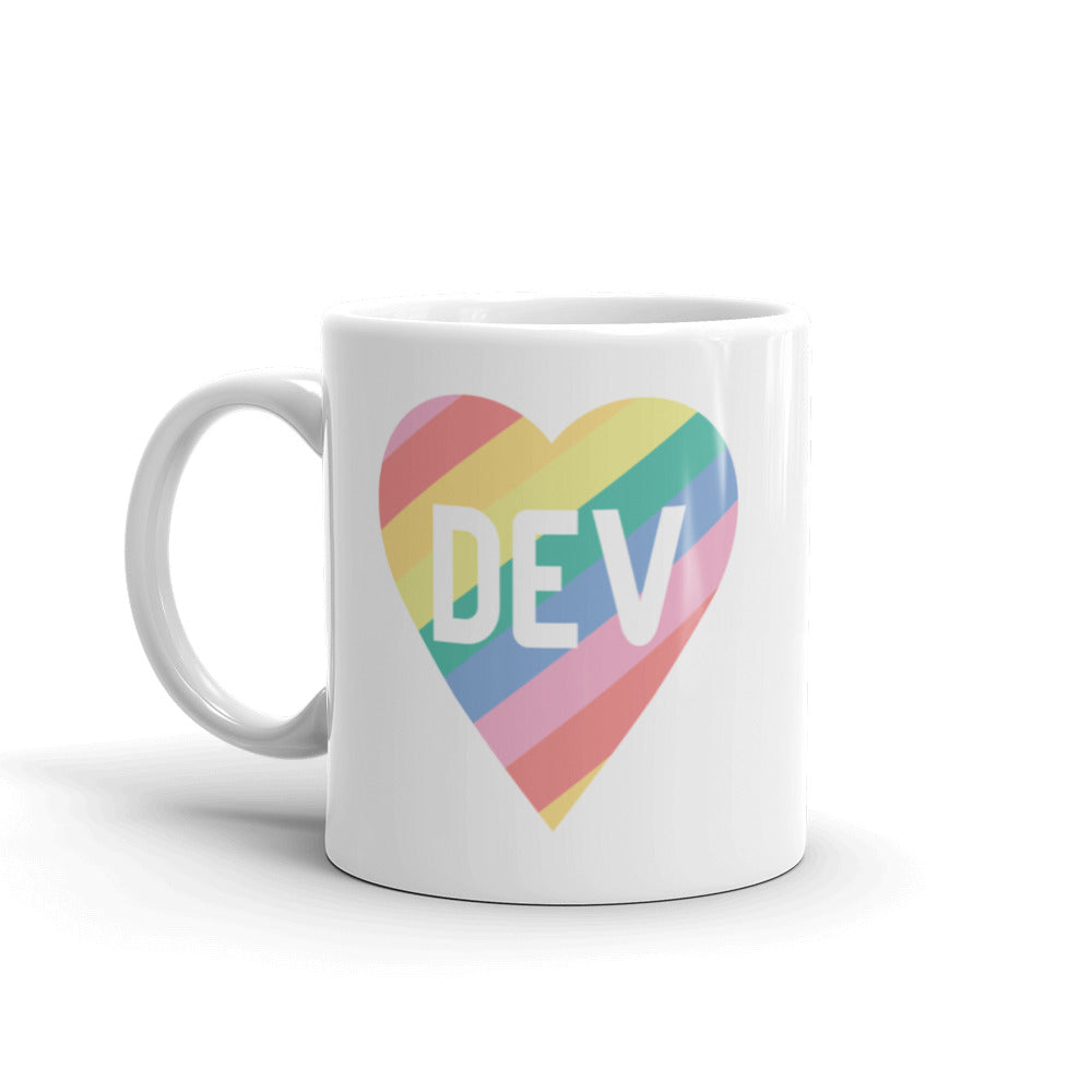 Rainbow Heart Mug