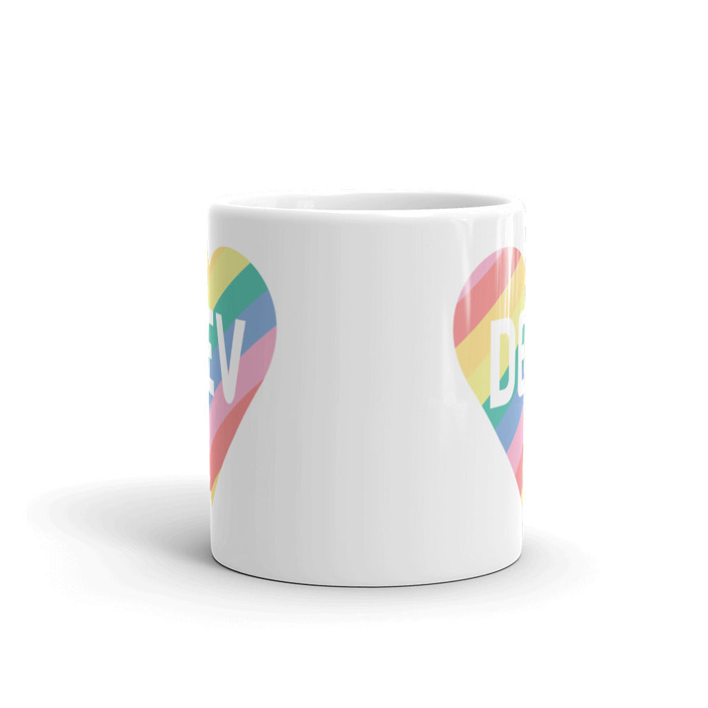 Rainbow Heart Mug