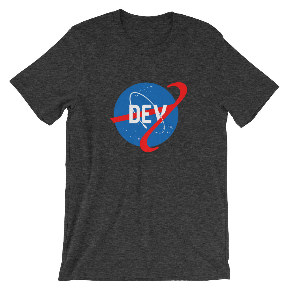 Space DEV Short-Sleeve Straight-Cut T-Shirt (Multiple Colors)