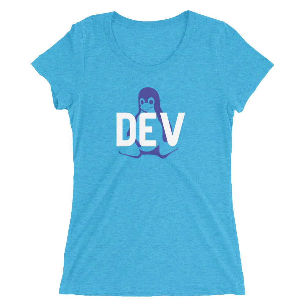 Linux DEV Short-Sleeve Fitted T-Shirt