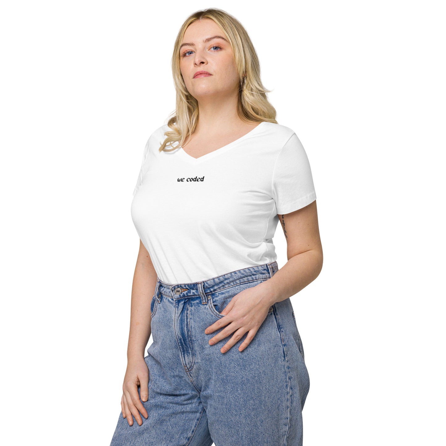 WeCoded 2023 White Fitted T-Shirt