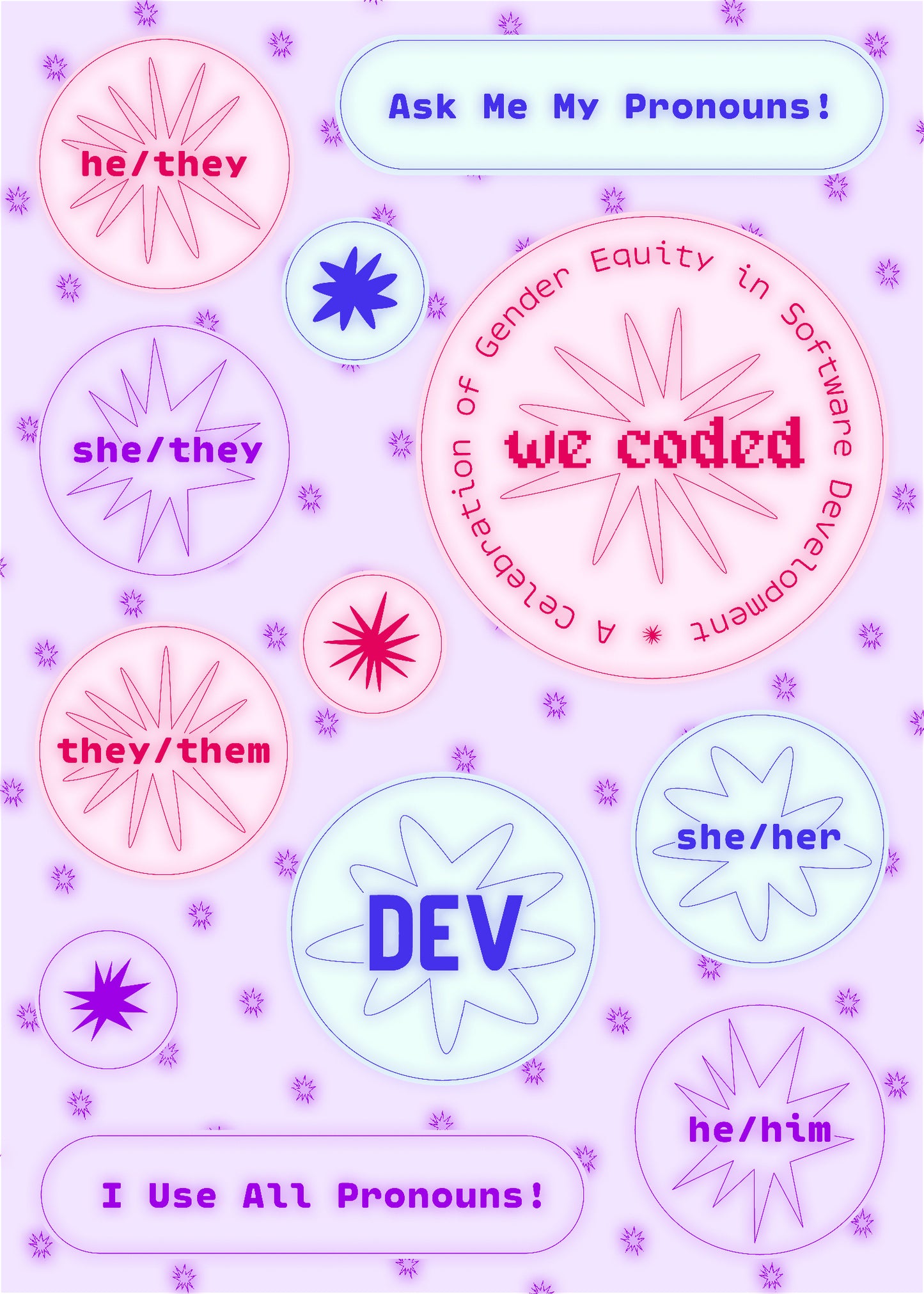 WeCoded 2023 Sticker Pack