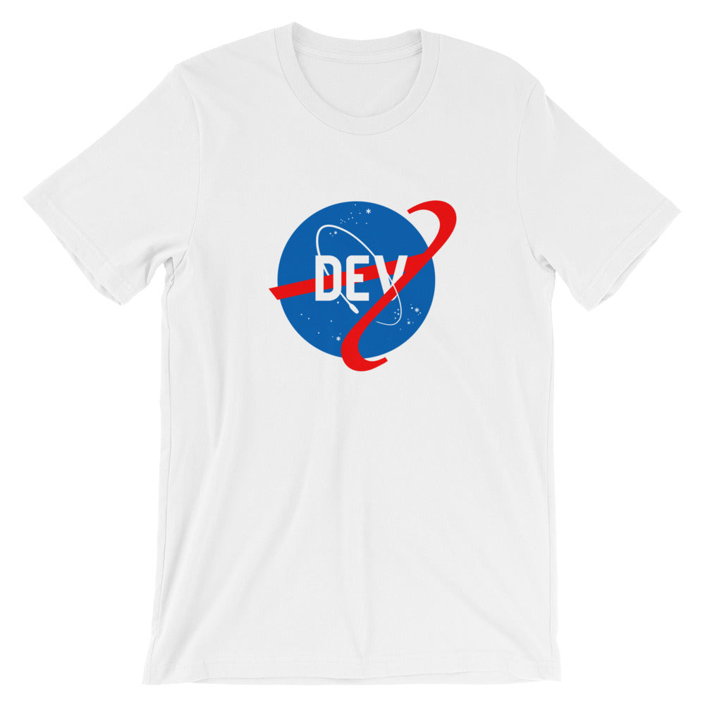 Space DEV Short-Sleeve Straight-Cut T-Shirt (Multiple Colors)