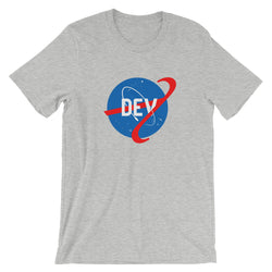 Space DEV Short-Sleeve Straight-Cut T-Shirt (Multiple Colors)