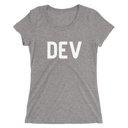 Dark DEV Short-Sleeve Fitted T-Shirt (Multiple Colors)