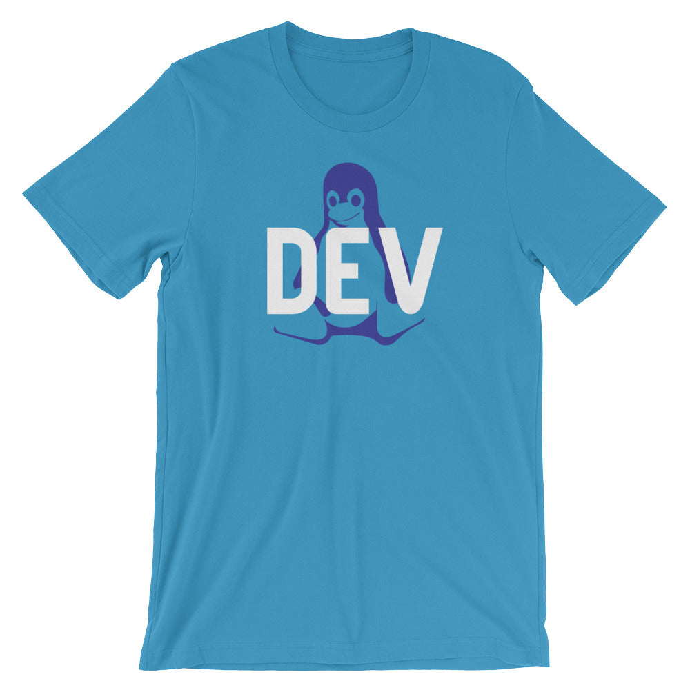 Linux DEV Short-Sleeve Fitted T-Shirt