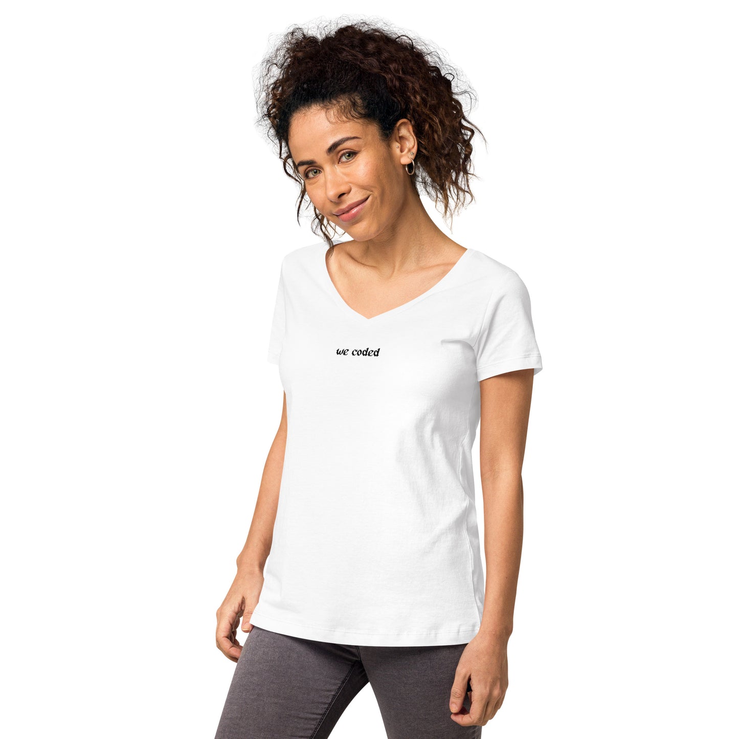 WeCoded 2023 White Fitted T-Shirt